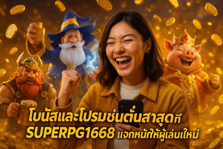โบนัสและโปรโมชั่นล่าสุดที่ SUPERPG1668 แจกหนักให้ผู้เล่นใหม่