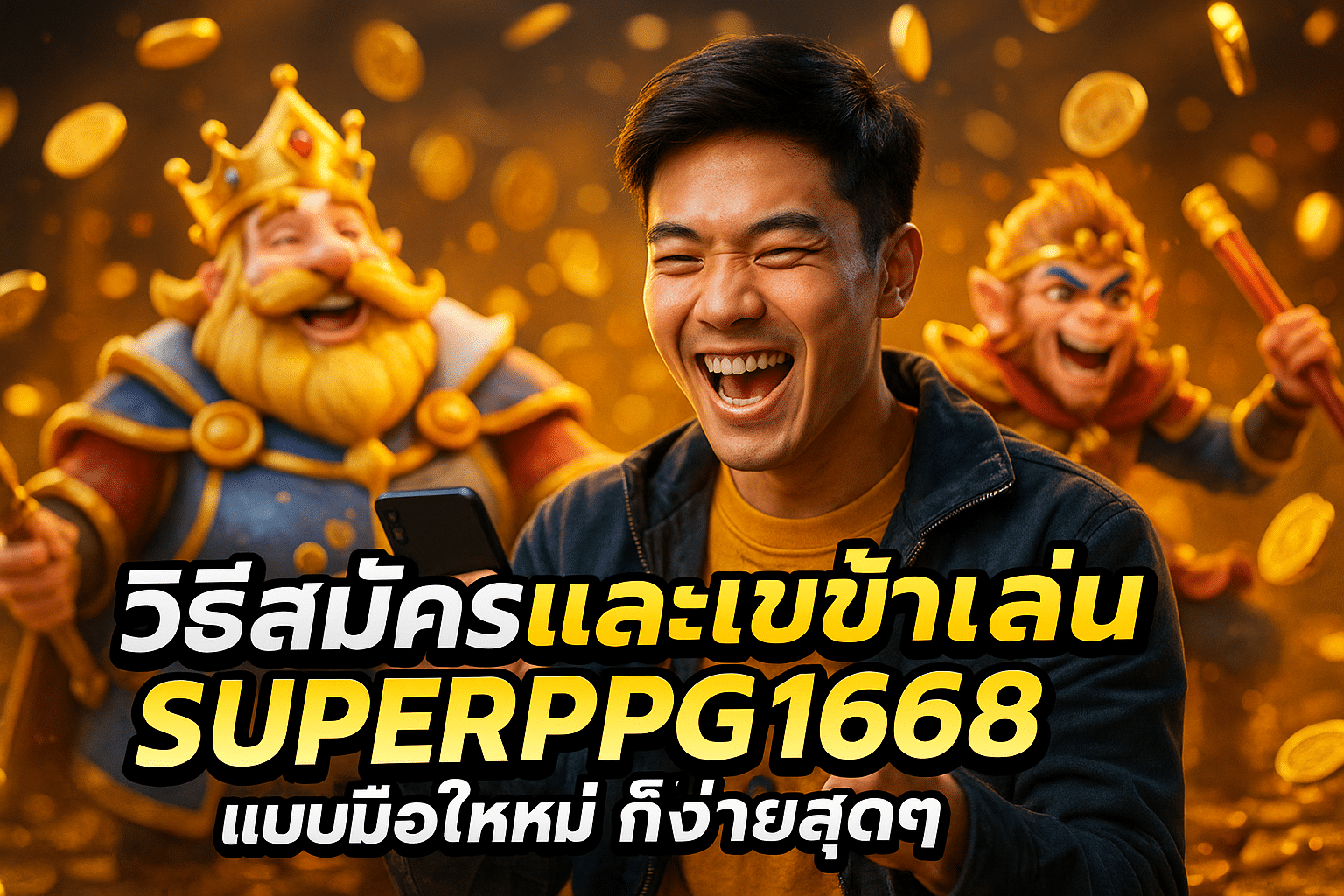 วิธีสมัครและเข้าเล่น SUPERPG1668 แบบมือใหม่ ก็ง่ายสุดๆ