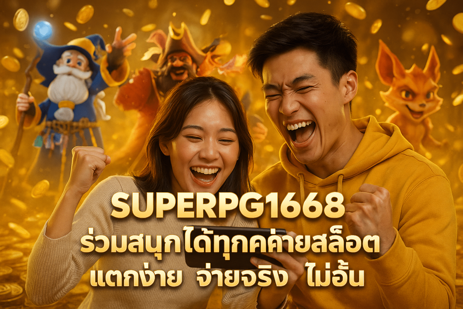 SUPERPG1668 ร่วมสนุกได้ทุกค่ายสล็อต แตกง่าย จ่ายจริง ไม่อั้น